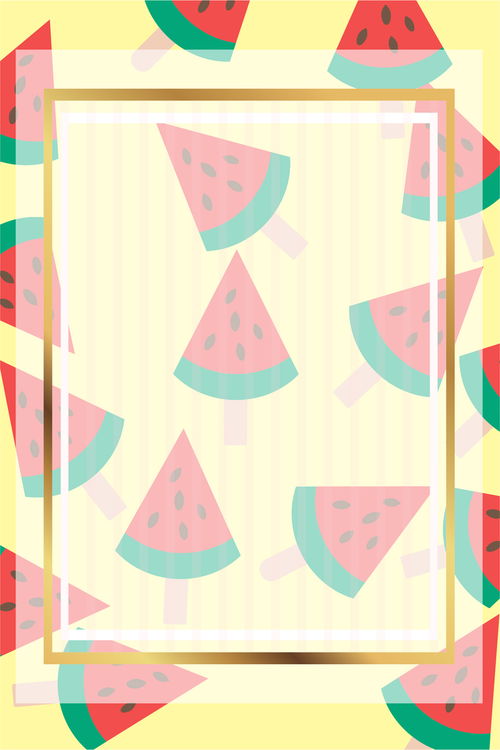 清新简约的西瓜平面广告 免费矢量图与创意素材指南